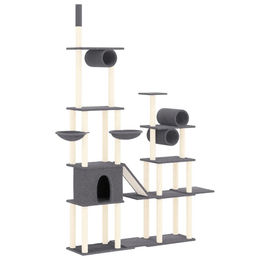 Syfax Kratzbaum mit Sisal-Kratzsäulen Dunkelgrau 279 cm – Bild 1 von 1