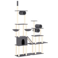 Produktbild von Syfax Kratzbaum mit Sisal-Kratzsäulen Dunkelgrau 279 cm