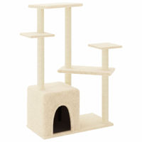 Produktbild von Syfax Kratzbaum mit Sisal-Kratzsäulen in Creme 107,5 cm