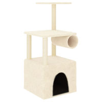 Produktbild von Syfax Kratzbaum mit Sisal-Kratzsäulen in Creme 109,5 cm