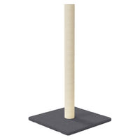 Produktbild von Syfax Kratzsäule für Katzen Dunkelgrau aus Plüsch und Sisal 35x35x70 cm