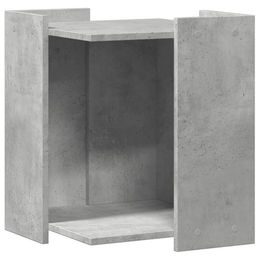 Syfax Möbel-Toilette für Katzen aus Holzwerkstoff in Betongrau 42x42x51 cm – Bild 1 von 1