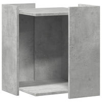 Produktbild von Syfax Möbel-Toilette für Katzen aus Holzwerkstoff in Betongrau 42x42x51 cm