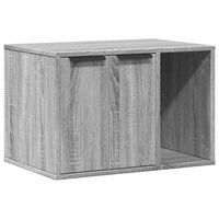 Produktbild von Syfax Möbel-Toilette für Katzen Grau aus Holzwerkstoff 60x40x40 cm