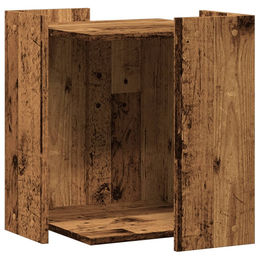 Syfax Möbel-Toilette für Katzen in Altholz-Optik Braun 42x42x51 cm aus Holz – Bild 1 von 4