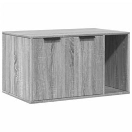 Syfax Möbel-Toilette Katzenklo Grau aus Holzwerkstoff mit Sisal 80x50x45 cm – Bild 1 von 1
