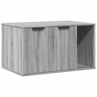 Produktbild von Syfax Möbel-Toilette Katzenklo Grau aus Holzwerkstoff mit Sisal 80x50x45 cm