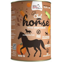Produktbild von SYTA MICHA Chef Monoprotein Pferd mit Gemüse Hundennassfutter Adult 400 g