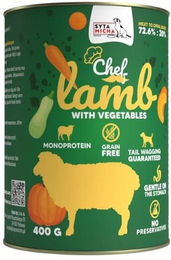 SYTA MICHA Chef Nassfutter Lamm mit Gemüse für adulte Hunde monoprotein getreidefrei 400 g – Bild 1 von 1