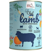 Produktbild von SYTA MICHA Chef Nassfutter Monoprotein Lamm mit Gemüse für Welpen 400 g getreidefrei hypoallergen