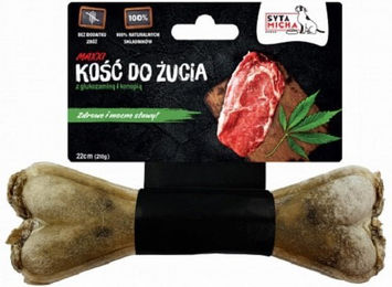 SYTA MICHA Kauknochen aus Rind mit Glucosamin und Hanf zur Gelenkunterstützung und Zahnpflege 210g – Bild 1 von 1