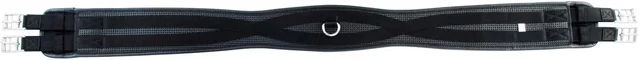 T de T Anatomischer Gel-Sattelgurt aus Nylon Schwarz 85cm – Bild 1 von 2