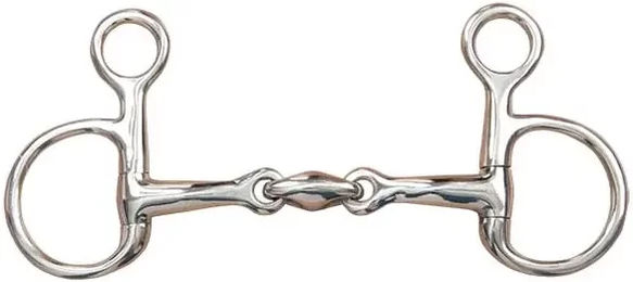 Produktbild von T de T Doppelt gebrochenes Baucher-Gebiss für Pferde aus Edelstahl in Silber