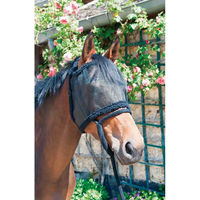 Produktbild von T de T Fliegenhaube ohne Ohren für Ponys in Schwarz