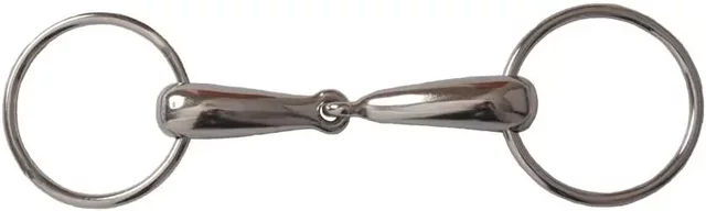 Produktbild von T de T Gebiss mit 2 Ringen für Pferde große Kanonen in Silber aus Metall