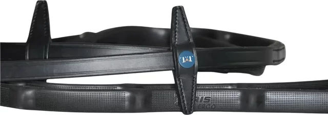 Produktbild von T de T Gummizügel mit Mikro-Noppen für Pferde und Ponys in Schwarz