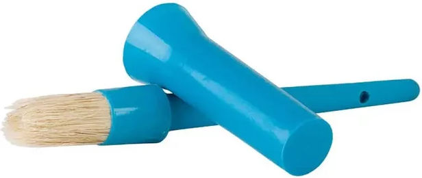 T de T Hufpflege Set mit Hufpinsel aus Kunststoff und Topf in Blau für Pferde – Bild 1 von 1
