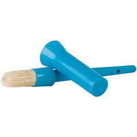 Produktbild von T de T Hufpflege Set mit Hufpinsel aus Kunststoff und Topf in Blau für Pferde