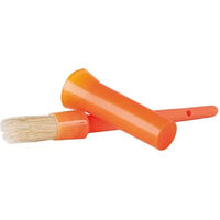 Produktbild von T de T Hufpflege Set mit Hufpinsel aus Kunststoff und Topf in Orange für Pferde