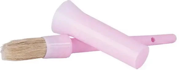 T de T Hufpflege Set mit Hufpinsel aus Kunststoff und Topf in Rosa für Pferde – Bild 1 von 1