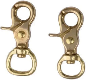 Produktbild von T de T Karabinerhaken aus Metall für mexikanische Pferde in Gold oder Gelb