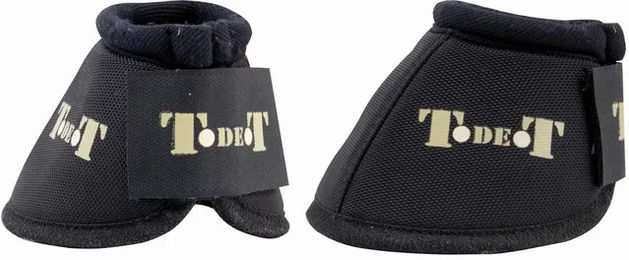 Produktbild von T de T Kevlar Stollenschoner Gamaschen für Pferde Schwarz Größe M