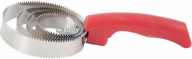 Produktbild von T de T Metallstriegel TDET Metallic Rund Rot