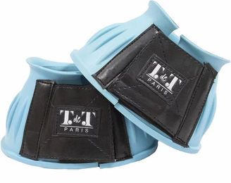 T de T Offene Hufglocken mit Klettverschluss aus Gummi Blau XL – Bild 1 von 1