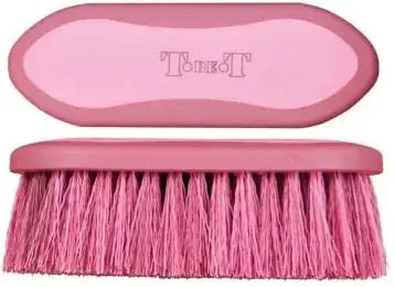 T de T Pferdebürste aus Synthetik in Rot oder Rosa – Bild 1 von 1