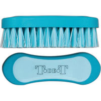 Produktbild von T de T Pferdebürste zweifarbig türkis-hellblau 12,2 x 4 cm