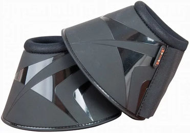 Produktbild von T de T Pferdeglocken mit Klettverschluss und Neopren in Schwarz Größe L