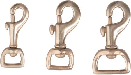 Produktbild von T de T Pumpkarabiner für Pferde mit quadratischem Auge aus Metall