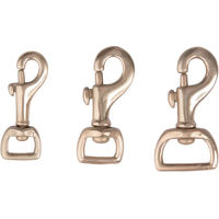 Produktbild von T de T Pumpkarabiner für Pferde mit quadratischem Auge aus Metall