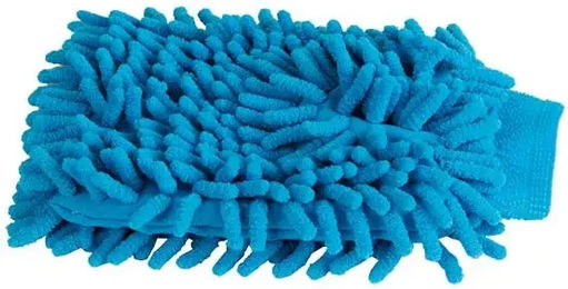 T de T Putzhandschuh zur Fellpflege aus Mikrofaser Blau 20x13 cm – Bild 1 von 1