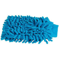 Produktbild von T de T Putzhandschuh zur Fellpflege aus Mikrofaser Blau 20x13 cm