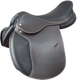 Produktbild von T de T Quercy Gemischter Reitsattel aus Leder in Braun und Schwarz