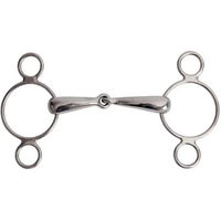 Produktbild von T de T Ringtrense aus Edelstahl mit 3 Ringen in Silber 115