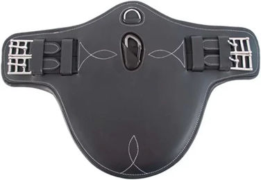 T de T Sattelgurt mit Brustschutz Schwarz 50 cm – Bild 1 von 1