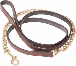 Produktbild von T de T Schauleine mit doppelter Kette aus Leder in Braun