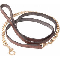 Produktbild von T de T Schauleine mit doppelter Kette aus Leder in Braun