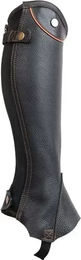 T de T Schubert Mini-Chaps aus Leder für Pferde XS Schwarz/Braun – Bild 1 von 3