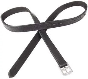 Produktbild von T de T Steigbügelriemen aus Leder und Nylon in Schwarz