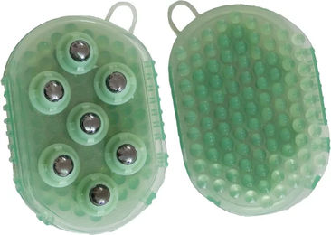 Produktbild von T de T Striegel Massagehandschuh aus Gummi Grün