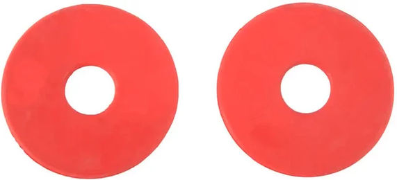 Produktbild von T de T Unterlegscheiben für Pferdegebisse aus Gummi in Rot