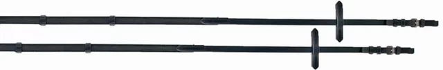Produktbild von T de T Zügel für Pferde mit Stoppern Super Grip Schwarz