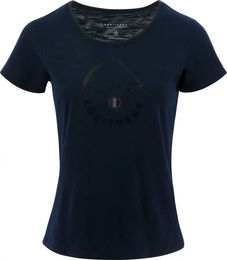 Produktbild von T-Shirt Equithème Claire für Damen aus Baumwolle Blau Größe L