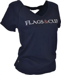 Produktbild von T-Shirt Flags&Cup Amaluza für Damen aus Baumwolle Blau XS