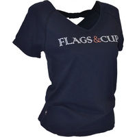 Produktbild von T-Shirt Flags&Cup Amaluza für Damen aus Baumwolle Blau XS