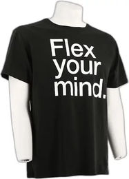 T-Shirt Flex-On für Herren in Schwarz Größe M mit Aluminium-Details – Bild 1 von 1