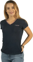 Produktbild von T-Shirt für Damen von Flags&Cup France Collection aus Baumwolle Blau Größe L
